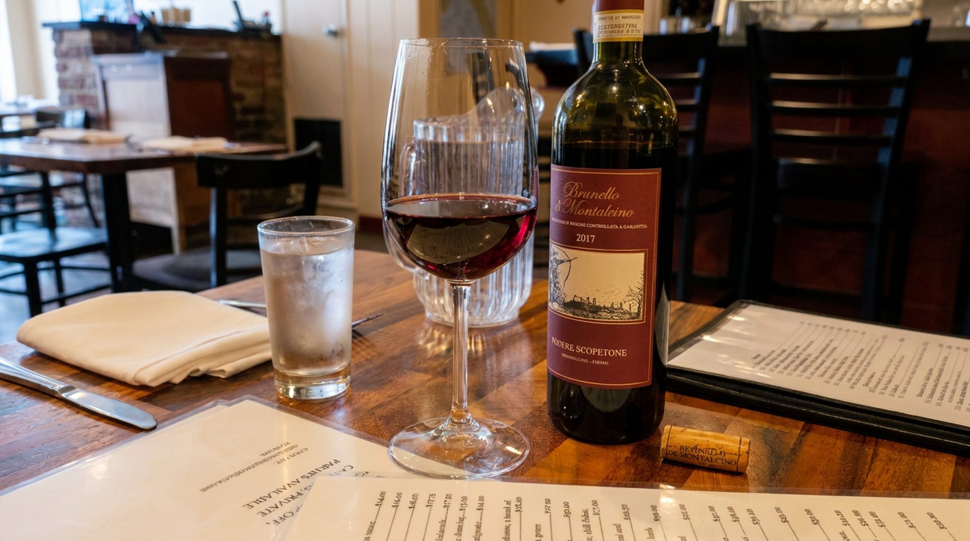 Wine with dinner